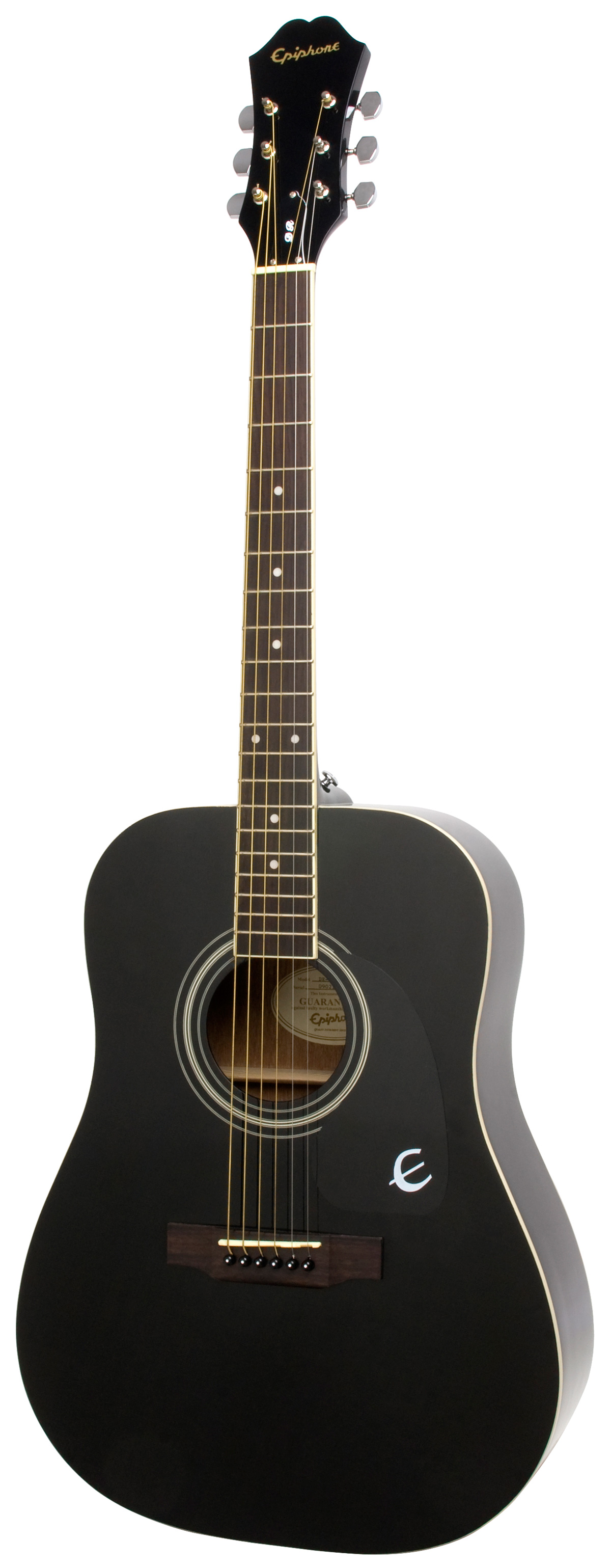 Epiphone DR-100 Ebony Chrome Hardware