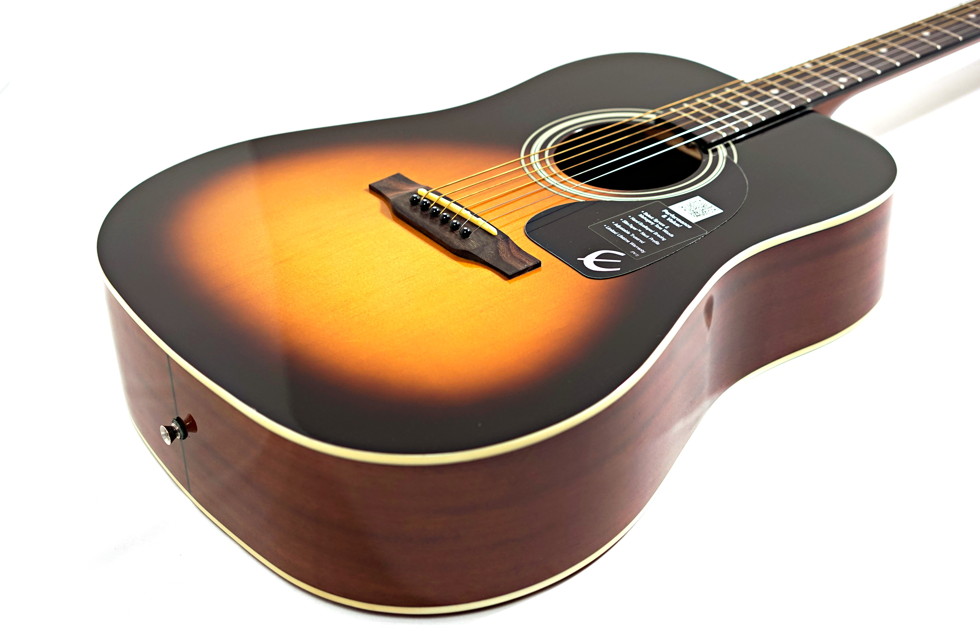 Epiphone DR-100 Vintage Sunburst Chrome Hardware