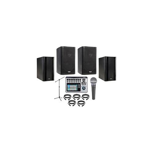 QSC K8 Speaker Bundle with twin KSUB, Touchmix 8 and Free SM58 Microphone Pack