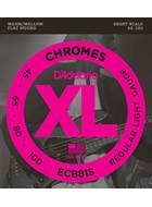D'Addario ECB81S XL Chromes Flatwound Light Short Scale Bass 45-100