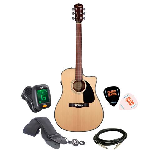 Fender CD-100CE Natural with Accessory Pack