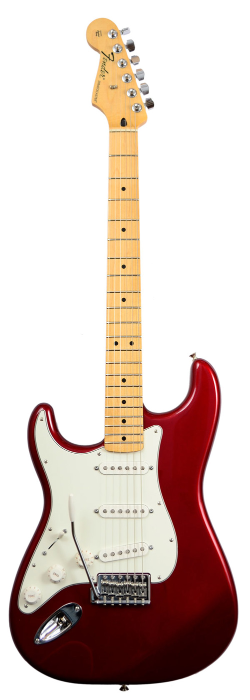Fender Standard Strat Candy Apple Red LH MN 
