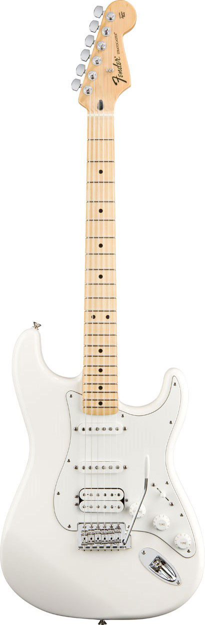 Fender Standard Stratocaster Arctic White HSS Maple Fingerboard