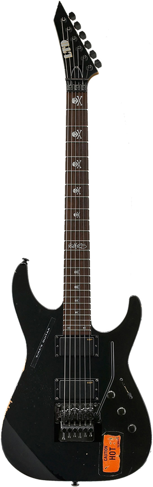 ESP KH-25 BLK Black Kirk Hammett Distressed