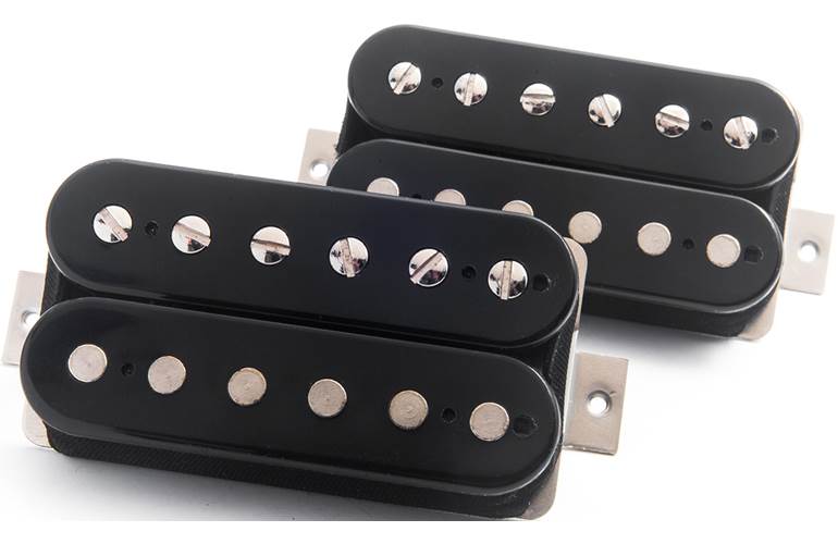 Bare Knuckle Emerald Calibrated Humbucker Set Standard Spacing 2 Conductor Black Open Coil