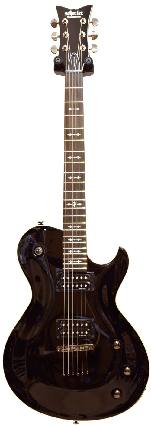 Schecter Omen Solo-6 BLK Black Semi-Goth Inlays (Discontinued)