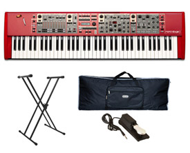 Nord Stage 2 Compact SW73 with Stand, Gigbag and Sustain Pedal