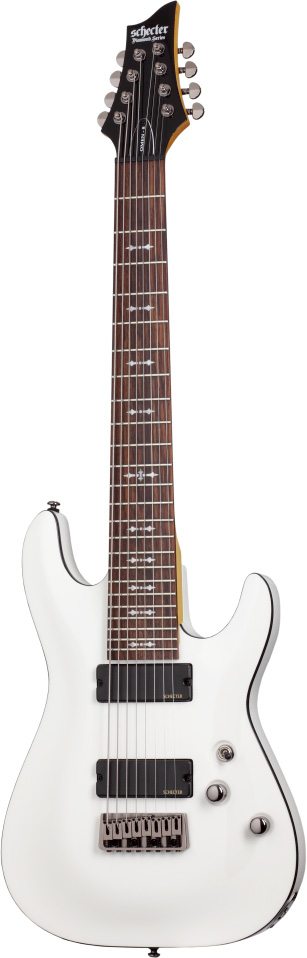 Schecter Omen 8 Vintage White
