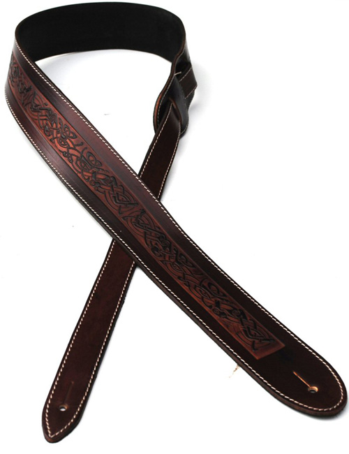 Leathergraft Embossed Leather Strap Brown