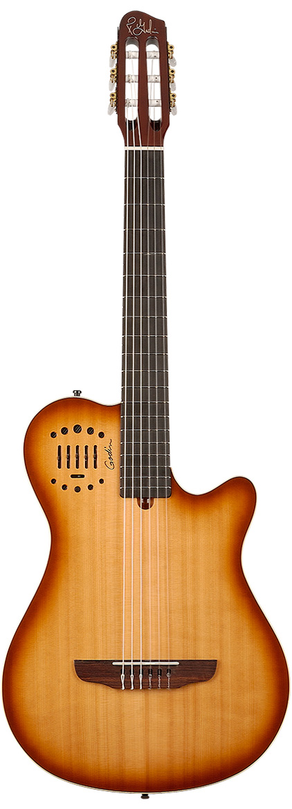 Godin Multiac Grand Concert Duet Ambiance Light Burst with Bag |  guitarguitar