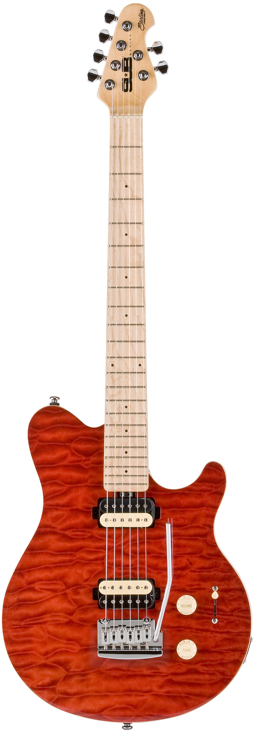 Music Man Sterling SUB Series AX3-TR Transparent Red