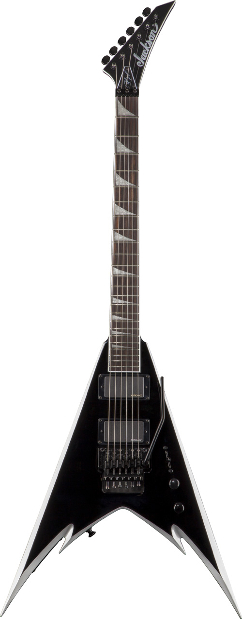 Jackson PDX-2 Demmelition King V RW Black with Silver Bevels