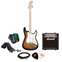 Squier Affinity Stratocaster 2-Tone Sunburst with Marshall MG10CF Package Front View