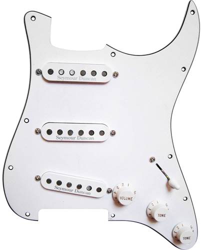 Seymour Duncan Loaded Pickguard CA 50s Stratocaster Set White