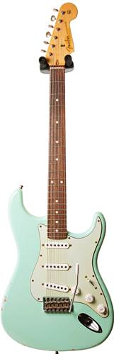 Fender Custom Shop Guitarguitar Dealer Select 59 Stratocaster Relic Faded Surf Green RW #R72456