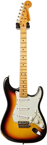 Fender Custom Shop Guitarguitar Dealer Select 59 Stratocaster Relic Faded 3 Tone Sunburst MN #R72485
