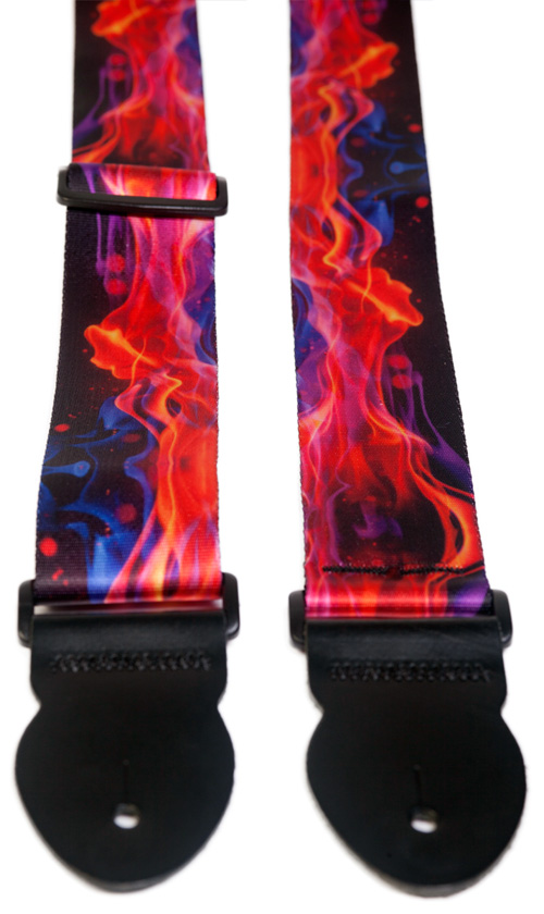 Leathergraft Flame Print Strap (XL) 000105