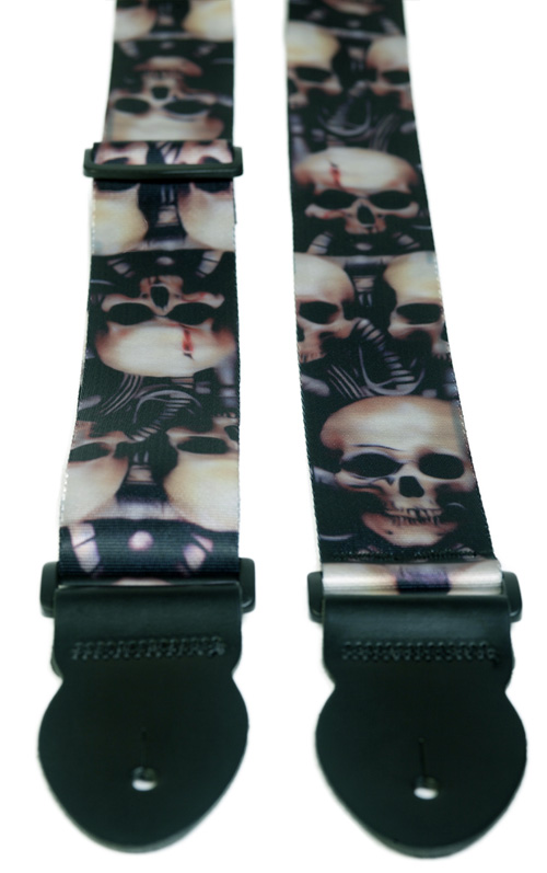 Leathergraft Big Skull Print Strap (XL) 000109