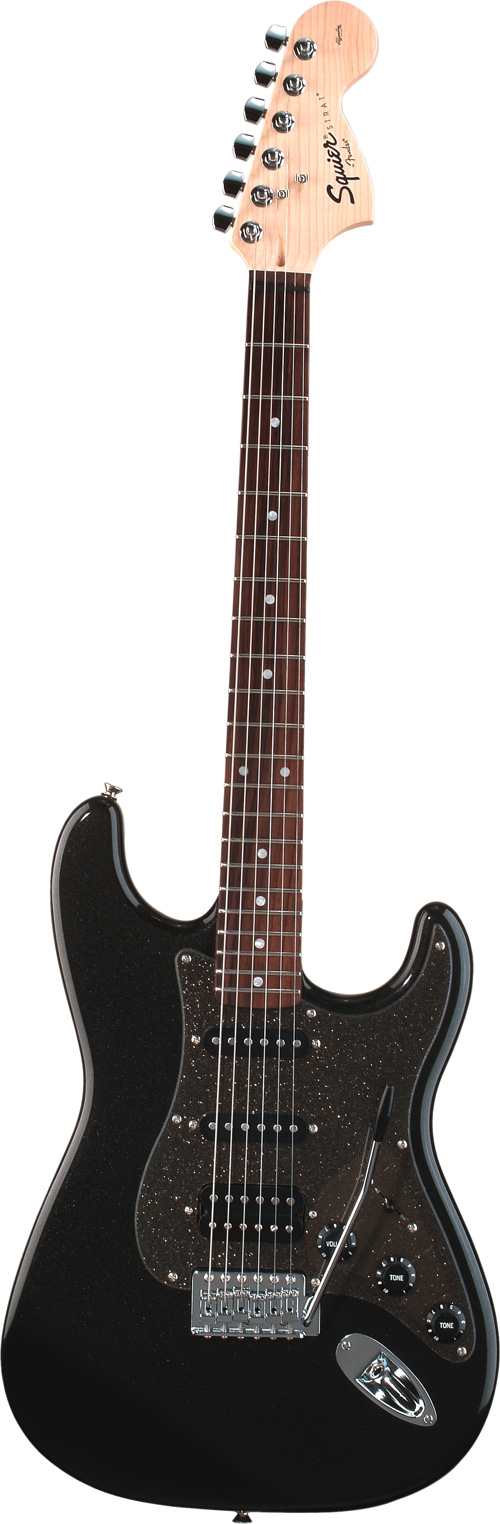Squier Affinity Fat Strat HSS RW Montego Black