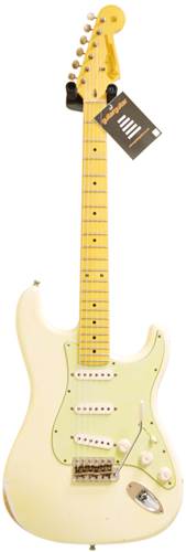 Fender Custom Shop guitarguitar Dealer Select 59 Stratocaster Relic Faded Olympic White MN #R73589