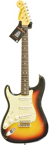 Fender Custom Shop 62 Stratocaster Relic 3 Tone Sunburst LH #R75228