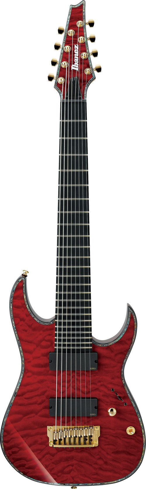ギター Ibanez Iron Label RGIX28FEQM Ibanez RGIX28FEQM-BGW Iron Label 8-String Burgundy Wine | guitarguitar
