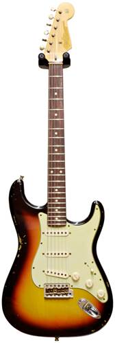 Fender Custom Shop Guitarguitar Dealer Select 59 Stratocaster Relic Faded 3 Tone Sunburst RW #R73867
