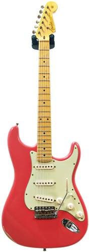 Fender Custom Shop Guitarguitar Dealer Select 59 Stratocaster Relic Faded Fiesta Red MN #R73233