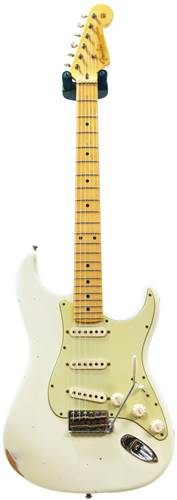 Fender Custom Shop Guitarguitar Dealer Select 59 Stratocaster Relic Faded Olympic White MN #R72466