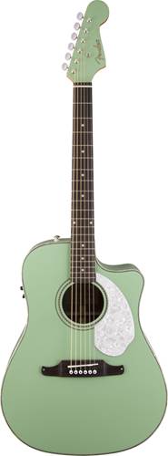 Fender Sonoran SCE Cutaway with Matching Headstock Solid Spruce Top Surf Green