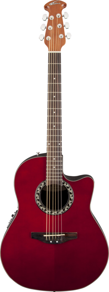 Ovation AB24-RR Applause Balladeer Mid Cutaway Ruby Red OP4BT