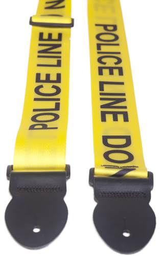 Leathergraft Police Line Print Yellow Backing (XL) 000500