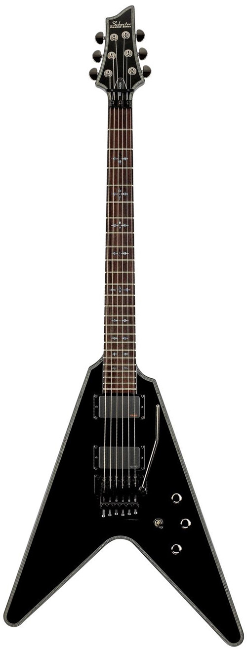 Schecter Hellraiser V-1 FR Gloss Black (End of Line)