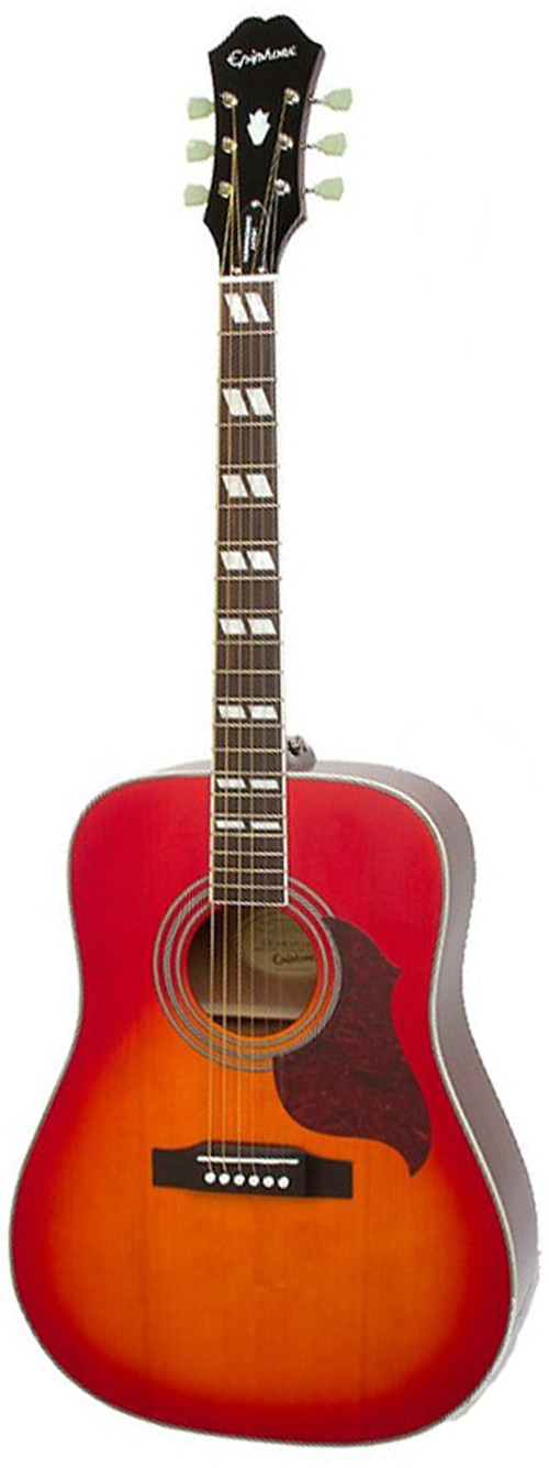 Epiphone Hummingbird Artist Faded Cherry Sunburst