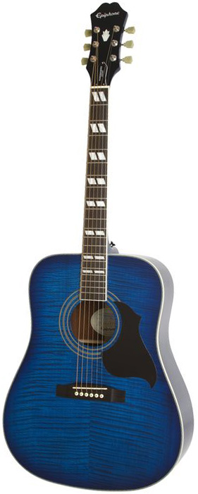 Epiphone hummingbird deals blue