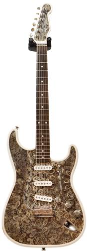 James Trussart Steel O Matic Rust On Cream Paisley Engraved Top #13 183