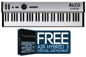 Alto Live 61 with FREE Air Hybrid 3 Virtual Instrument