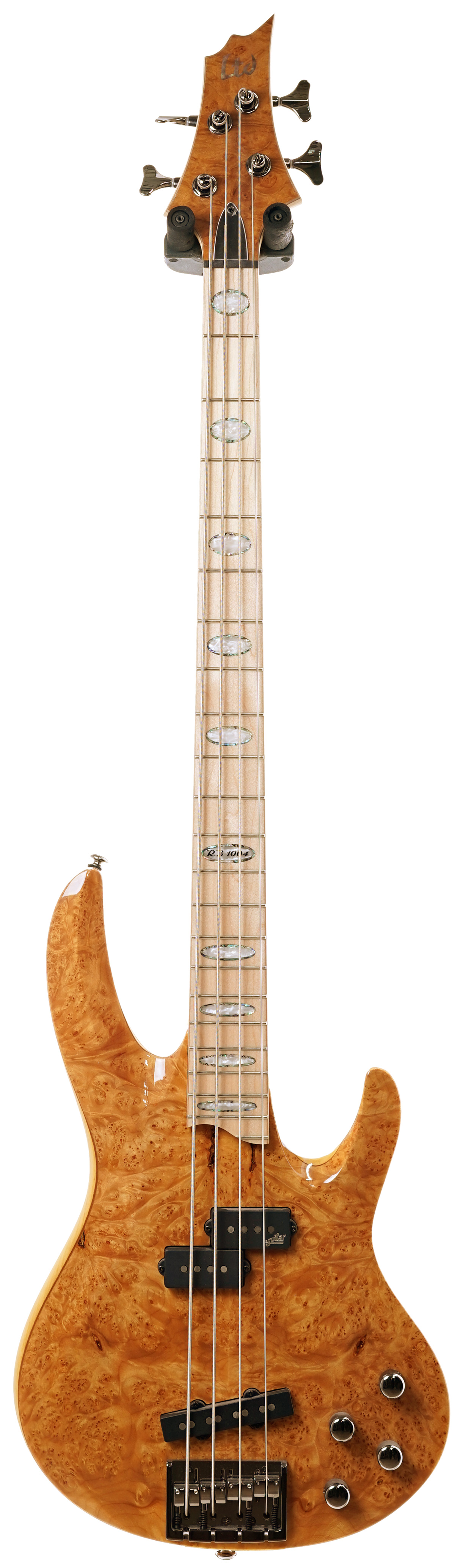 ESP LTD RB-1004 BM Burled Maple Honey Natural | guitarguitar
