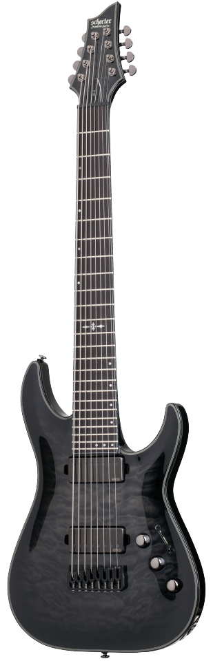 Schecter Hellraiser Hybrid C-8 Trans Black Burst