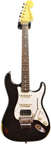 Fender Custom Shop Limited Edition 1969 Relic Strat Black over Sunburst RW Floyd #R68890