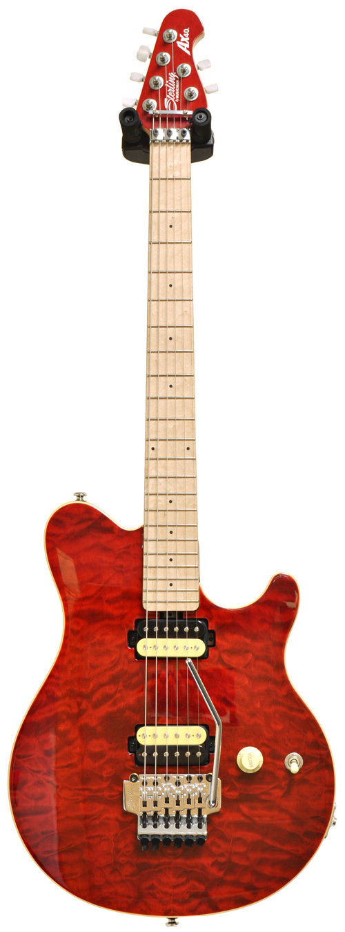 新品【Sterling by MUSICMAN】AX40 (Trans Red) Sterling by Musicman AX40 Trans Red Quilt Top Electric