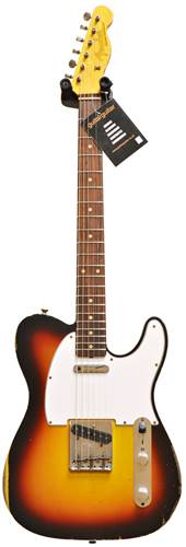 Fender Custom Shop 60's Tele Custom Heavy Relic 3 Tone Sunburst Mint Green Guard #R77891