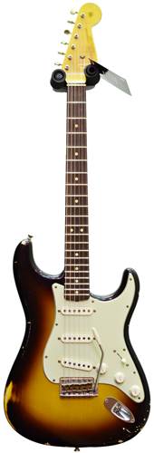Fender Custom Shop Master Design 1963 Relic Strat Faded Two Colour Sunburst #CZ523863