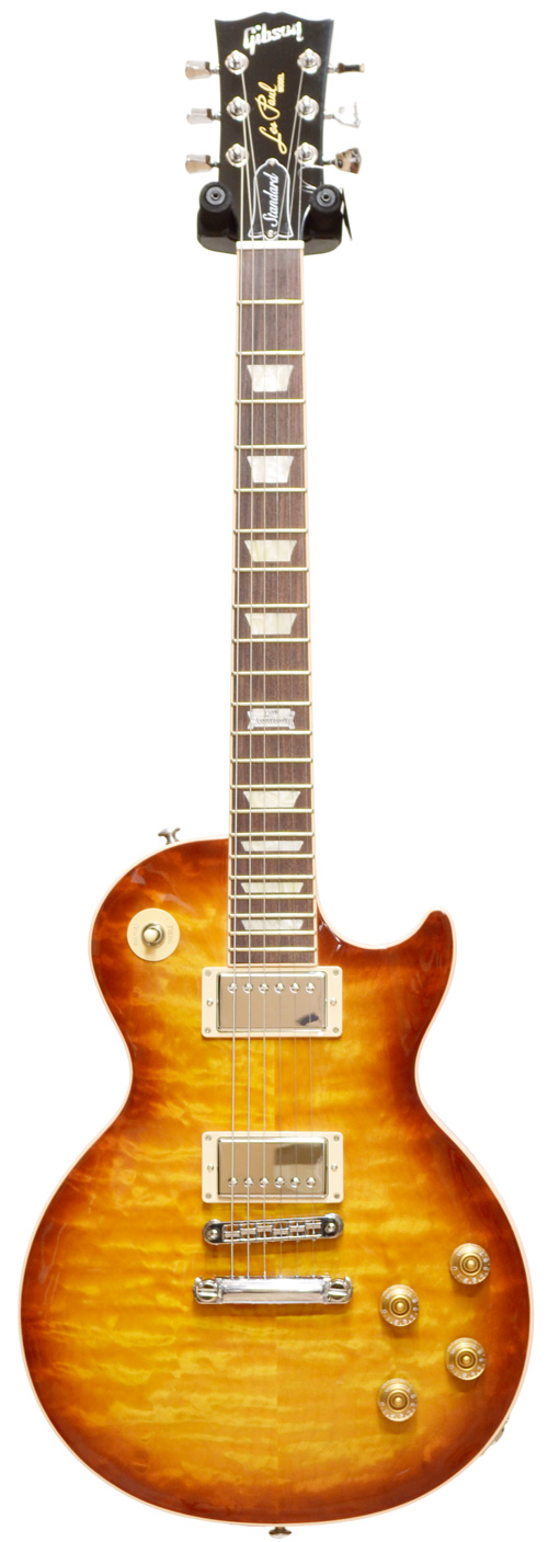 Gibson Les Paul Standard Premium Quilt (2014) Honeyburst Chrome ...