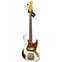 Fender Custom Shop 64 Jazz Bass Heavy Relic Olympic White Over Sunburst #R78153 Front View