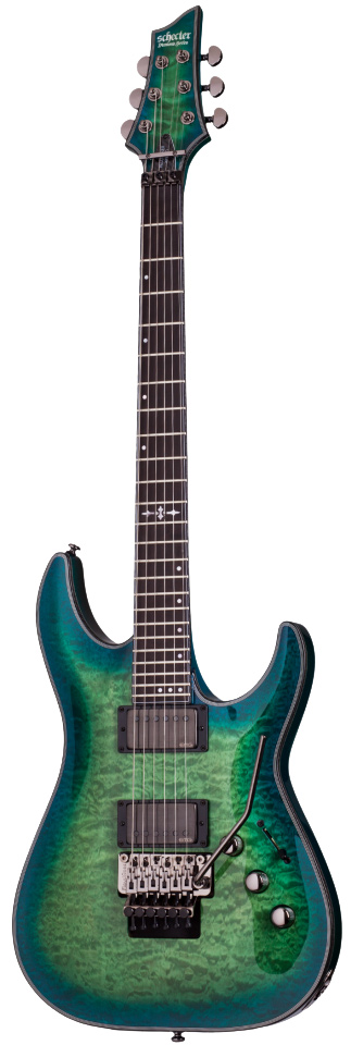 Schecter Hellraiser Hybrid C-1 FR Aqua Burst | guitarguitar