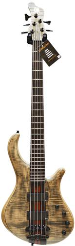 Mayones Patriot 5 Classic Trans Jeans Black Flame Maple Top