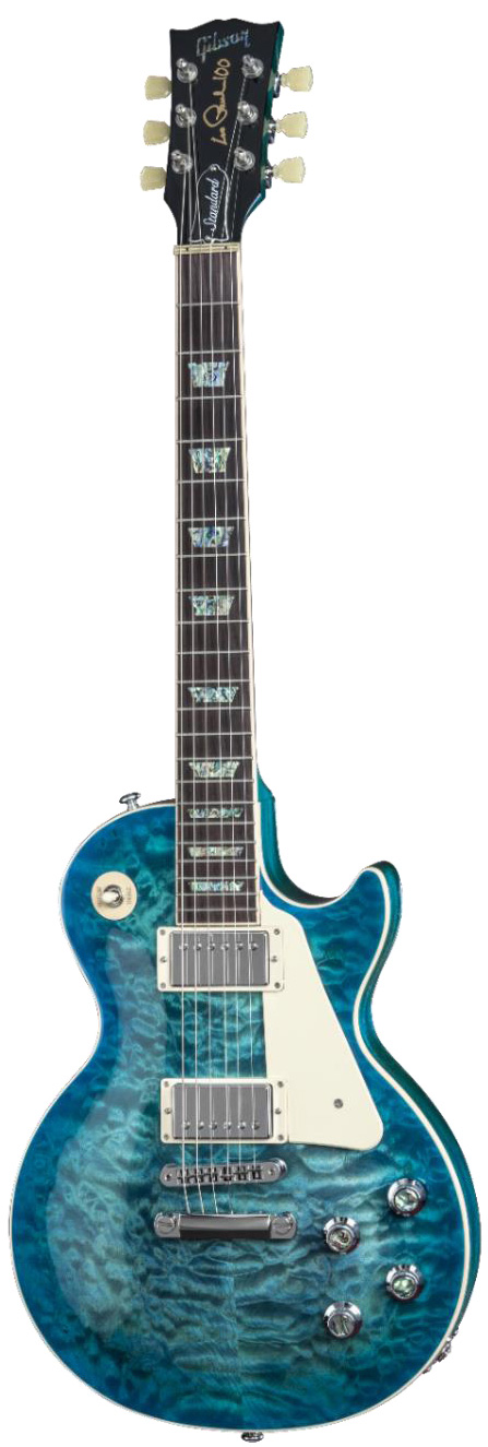 Gibson Les Paul Standard Premium Quilt Ocean Water Perimeter (2015)