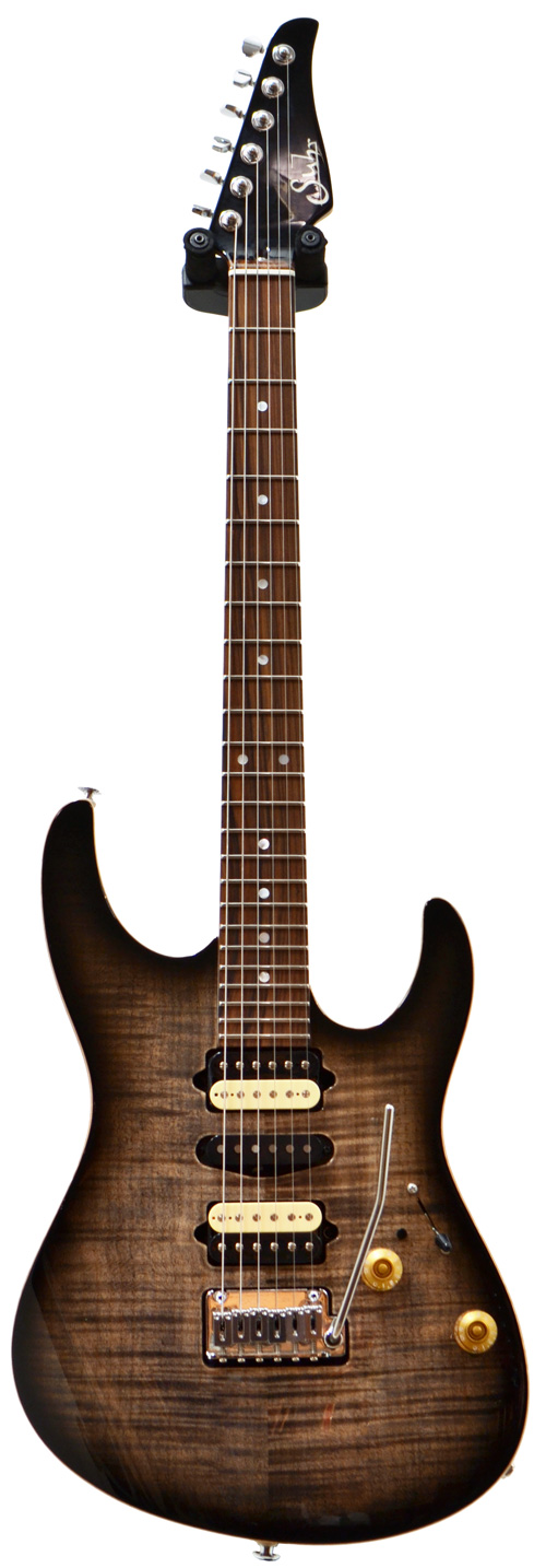 Suhr Modern Trans Charcoal Burst Mahogany/Flame Pau Ferro #25569