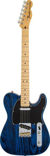 Fender FSR Sandblasted Ash Tele MN Sapphire Blue Transparent